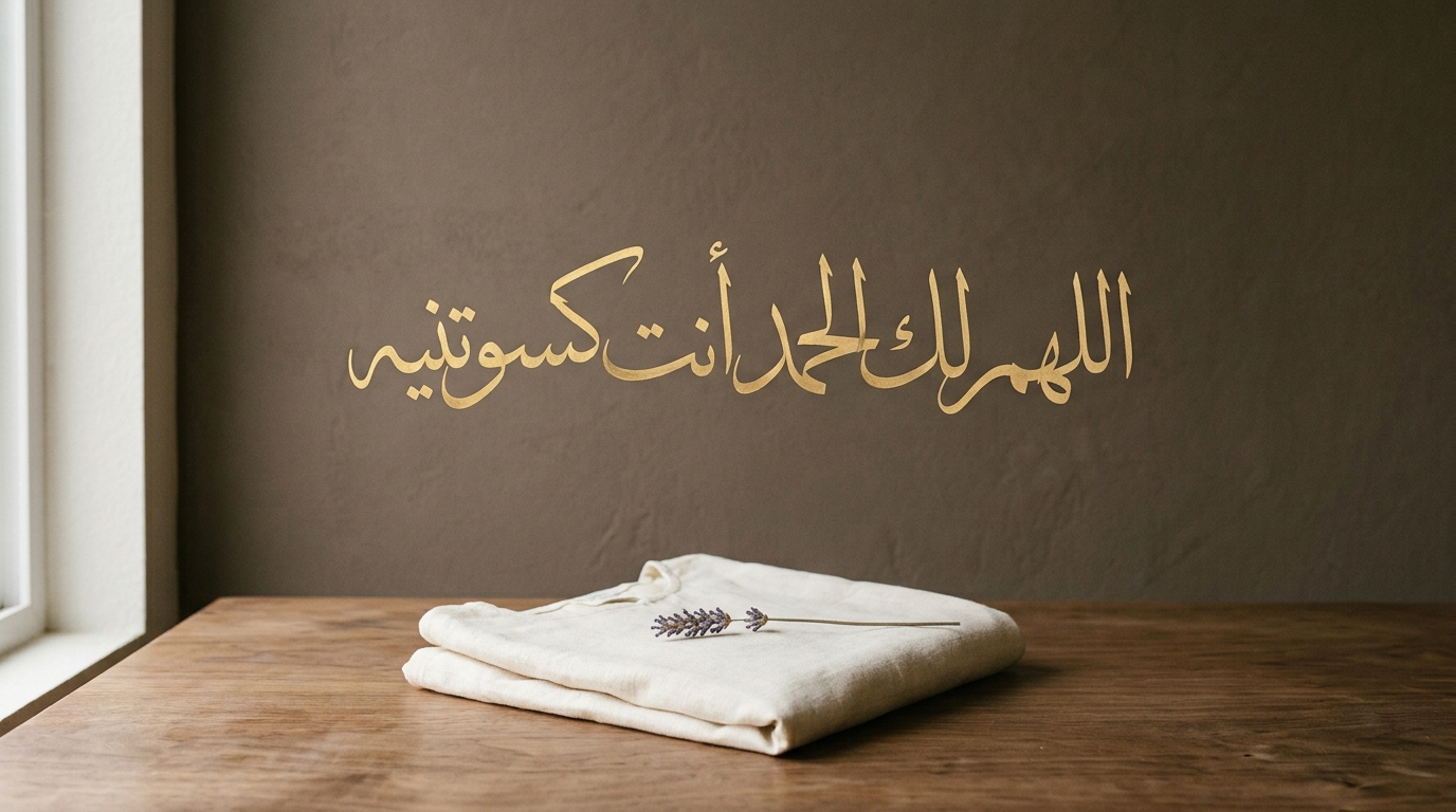 دعاء لبس الثوب الجديد - Image 1